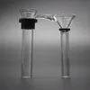 Glasbytesglas för vattenpipa vattenrör basbägare kommer med två delar olika längd glasskålpaket