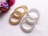 New Fashion Gold/Silver Elastic Telephone Wire Hair Bands Ropes Ponytail Holders Elastic Hair Ties Accessories for Women Lady Girls