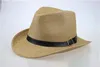 Nieuwe Zomer Multi-Color Stro Hoed Leer Designer Vrouw Man Cowboy Panama Hat Cap 6 Kleuren Beschikbare Gratis verzending