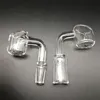 Großhandel 4mm dicker Quarz-Banger-Nagel weiblich männlich 14mm 18mm 90 Grad domeless Quarznägel für Bohrinseln Glasbongs