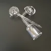 Ny 4mm Quartz Nails och Carb Cap Quartz Banger Nail Female Male 10mm 14mm 18mm 90 grader Quartz Bangers Nails