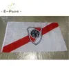 Argentinien River Plate FC 3*5ft (90cm*150cm) Polyester-Flagge, Banner-Dekoration, fliegende Hausgarten-Flagge, festliche Geschenke