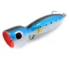 Big game wooden popper 175mm 140g Handmade Wooden GT Popper trolling lures Top Water Surface 4 colors Wooden popper Baits