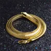 Yhamni Gold Color Necklace Men المجوهرات بالكامل العصرية الجديدة 9 مم فيجارو NE