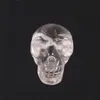 Gemischt Stein Obsidian Rosenquarz Achat Perle geschnitzt gebohrt Loch menschlicher Schädel Kopf Kristall Reiki Statue Statue Sammlerstück zufällig
