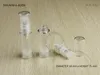 Kostenloser Versand-DIY Essential 5 ml Airless-Pumpflasche 5 cc Kleine Lotionsflaschen Kosmetikverpackung, Probendisplay-Fläschchen 100 Stück