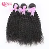 Mongolian Kinky Curly Hair Bundles Mogolian Virgin Human Hair Weaves Double Weft Hair Extensions 3 pcs Natural Color Free Shipping