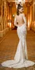 Long Sleeves Off the Shoulder Wedding Dresses Berta Bridal Sweetheart Neckline Elegant Sexy Open low back Lce applique wedding gown