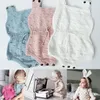 Ins Primavera Autunno Infantile Pagliaccetti lavorati a maglia Ragazzi Ragazze Maglieria Tuta Maglione Pagliaccetto Bambini Bambini Salire Vestiti 3 Colori 3056