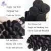 Loose Wave 3 Human Hair Bundles Frontal Closure Indian Virgin Hair Lace Front Closure With Bundle5571882