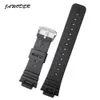 DW-5600E DW-5700 G-5600 G-5700 GM-5610 스포츠 시계 스트랩 191Q 용 Jawoder WatchBand 26mm 블랙 실리콘 고무 시계 밴드 스트랩