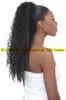 Dora 18 "ARFO Kinky Curly Ponytail Ludzki rozszerzenie Wrap wokół sznurka Ponytail Ludzkie przedłużanie włosów dla kobiet