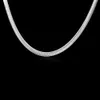 S084 Lågt pris 925 Sterling Silver Snake Chain Halsband Armband 6mm Mode Smycken Set Toppkvalitet Gratis frakt