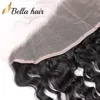 HD Transparent/Brown Lace Frontal Closure Brazilian Body wave 13x4 Ear Human Hair Extensions Bella Hair Quality SALE 11A