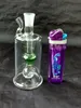 Cylindrical hookah , Water pipes glass bongs hooakahs two functions for oil rigs glass bongs