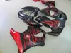 Kit carenatura moto per Honda CBR919RR 98 99 rosso fiamme carene carrozzeria nera set CBR 900RR 1998 1999 OT34