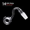 Wasserpfeifen Glasölbrenner dick 10 mm 14 mm 18 mm männlich weiblich Pyrex klare Kurve Wasserpfeife zum Rauchen von Bongs YG123