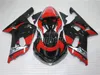 Kit de carenagem da motocicleta para Suzuki GSXR600 01 02 03 carenagens pretas vermelhas GSXR750 2001 2002 2003 IY01