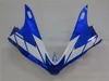 Injektionsgjutning Toppförsäljning Fairing Kit för Yamaha YZF R1 07 08 Blue White Fairings Set YZFR1 2007 2008 OT20