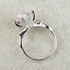 Yhamni Luxury Fashion 925 Sterling Silver Ring Luxe 6mm Diamond verloving Weddingringen voor vrouwen RX04959135551393297