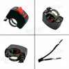 1 Stück mit Schalter Motorrad LED-Scheinwerfer Nebelscheinwerfer CREE Chip U7 125W 3000LM Devil Angel Eye DRL Tagfahrlicht BK