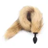 Long Fox Tail Anal Plug Silicon Anus Butt Plug in Erwachsenen Spielen für weibliche fetisch erotische Sexprodukte Flirtenspielzeug für Frauen