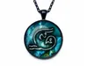 Nuovissimo pendente in vendita con collana in vetro con pietre preziose del tempo zodiacale N524 (con catena) ordine misto 20 pezzi molto
