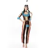 Sexy Indian Cosplay Costume Women Native Fancy Dress Halloween Carnival Party Dress Indigenous Dance Primitive Performance Suit