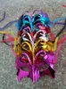 Fashion Venetian Party Butterfly Mask Unisex Sparkle Masquerade Venetian Halloween Mask Mardi Gras kostym Halvmask