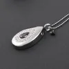 IJD9392 Heart of Ocean Stainless Steel Cremation Pendant Necklace Memorial Ashes Keepsake Urn Necklace