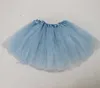 Multicolor niñas clásico elástico brillante falda del tutú niños lindo burbuja de encaje princesa falda del funcionamiento falda del pettiskirt del ballet