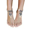 1 stks Bohemia Metalen Rouind enkelsten Mode Voet Sieraden Ketting Kwastje Barefoot Sandalen Strand Voet Sieraden Anklets Armband Voor Vrouwen Sieraden