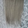 Aschblonde Haarverlängerung, Clip-in-Verlängerung, gerade, 100 g, 7 Stück, graue Haarverlängerungsclips7246001
