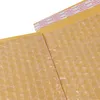 All'ingrosso-10 pezzi busta a bolle gialla busta di carta Kraft bolla 12 * 18 cm sacchetti di bolle Kraft sacchetti di spedizione borsa