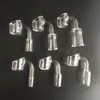 4mm 90 degrés d'épaisseur club quartz banger domeless quartz banger avec clair 10mm 14mm 18mm mâle femelle joint 100% Real Quartz