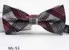 Fashion Bowtie 67 color Adjust the buckle Men's stripe bowknot Neck tie Occupational tie for Father's Day tie Christmas 2824