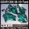 8Gifts voor Suzuki Hayabusa GSXR1300 08 15 GSXR-1300 Glanzend Cyaan 14MY134 GSXR 1300 GSX R1300 08 09 10 11 12 13 14 15 Verkrijgen Glanzend Cyaan Kit