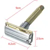 New Men039s Safety Handheld Manual Shaver Double Edge Safety Razor Blade Box7459507