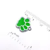 50st HC356 Pretty Emamel Cat Dogbear Paw Prints Hang Pendant Fit Rotating Key Chain Keyrings Bag smycken Making4624392