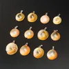 Beautiful Small Natural Shell Stone Pendulum Luxurious Snail Shape Real Agate Charms Beads Animal Pendants for Men and Women Jewelry Vintage