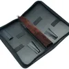 CISEAUX CISEAUX Caisses Sac à emballage de cisaillement professionnel 22cm Noir PU Cuir Coffret Spong Espace Tenir 3 Ciseaux Tool Styling, LZN0036