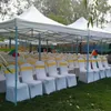 Stoel Sashes Bands Wedding Spandex Rekbare polyester elastische verwijderbare w buckle voor huishotel banket decoratie