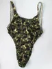 Underskjortor herrar thong back bodysuit simma tyg stretchy high cut djup uback g5284 onesie camo kamouflage tryck