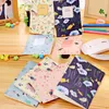 4 sztuk / zestaw Kawaii Cute Flowers Ptaki Zwierząt Notebook Paint of Diary Book Journal Record Office School Supplies
