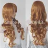 New Long Dark Red Cosplay Party Straight Wig Harajuku Style Wig Free Shipping