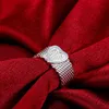 Hurtownie - detaliczna najniższa cena prezent na Boże Narodzenie, Darmowa wysyłka, nowy pierścień mody 925 r043