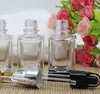 30ml Clear Dropper Bottle Transparent PIpette Dropper Cosmetic square Vial Sample Display Container100pcs by fedex dhl