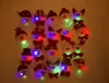 Cartoon Santa Claus LED Flashing Glowing Brooch Pins Kids Children Light Up Badge Toys Gift Glow Party Supplies Christmas2144535