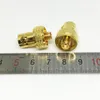 20PCS \ LOT FREESTOPPOPPER GOLD PLATED SMA Kvinna till BNC Kvinna Connector RF Coaxial Coax Adapter BNC till SMA F / F-kontakt