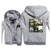 kostuums patroon afdrukken de walking dead dikte hoodies volwassen honkbal sweatshirts heren winterjas jas met hoeden